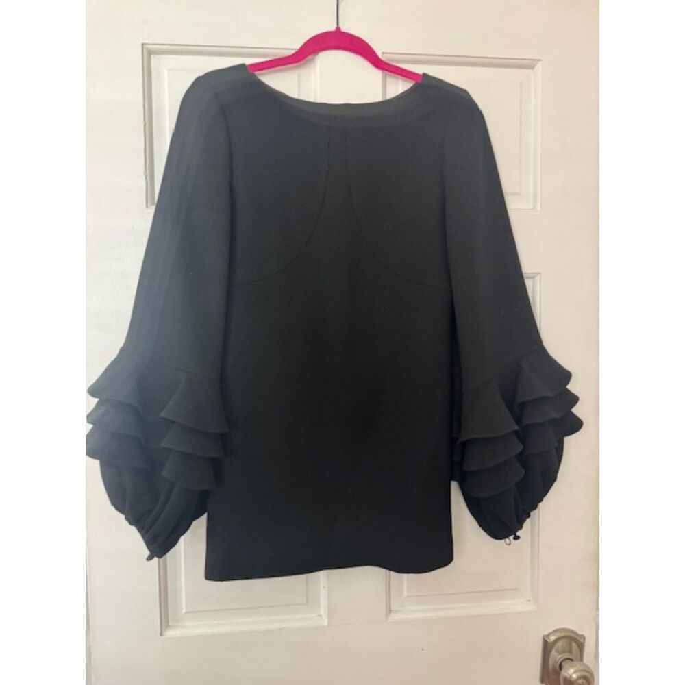 Frank Tell Tunic 100 wool dress, Black, Size 4.